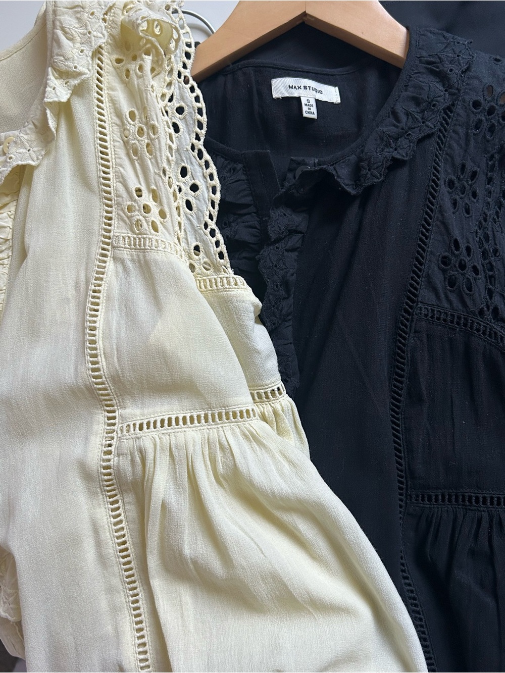 Max Studio Cotton Eyelet Blouse - Picture 10 of 10